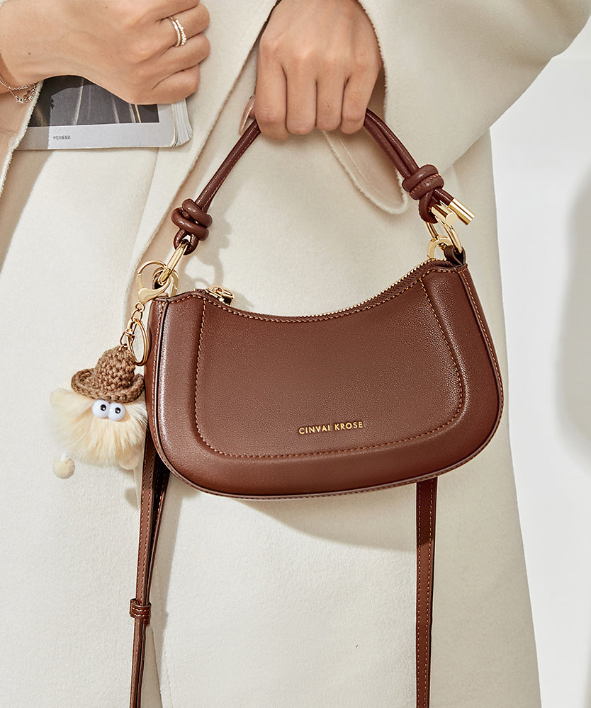 Calf Coffee Boutique Leather Versatile CrossBody Durable Bag