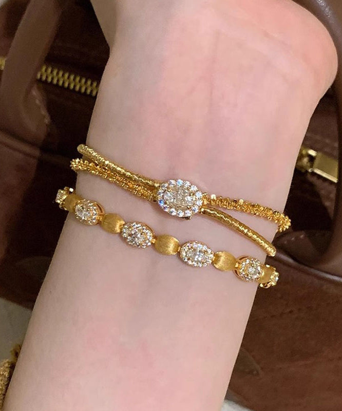 Set Sterling Gold Boutique Zircon Silver Piece Two Overgild