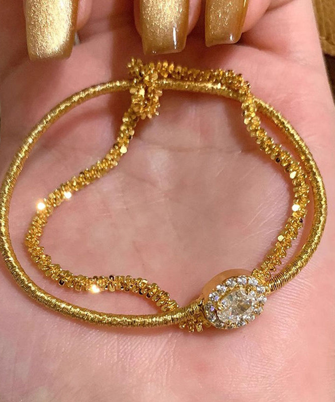 Set Sterling Gold Boutique Zircon Silver Piece Two Overgild