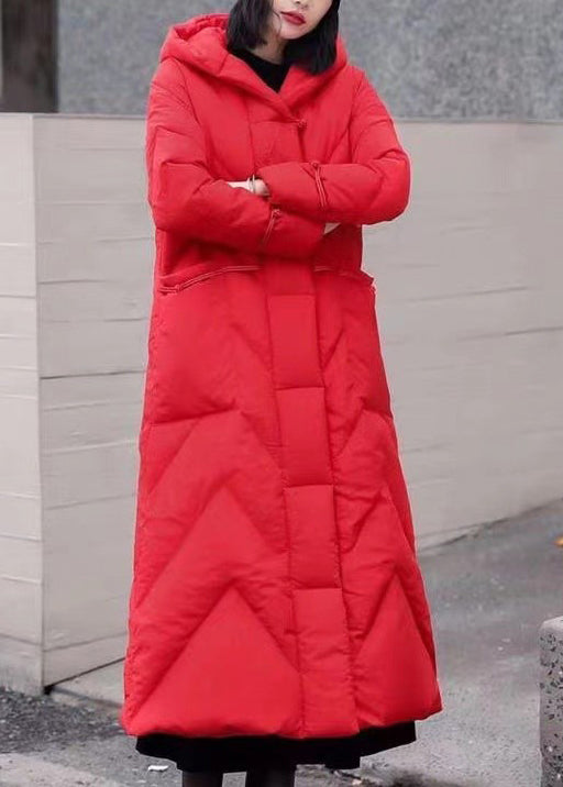 Boutique Green Embroidered Hoodies Duck Down Puffers Coat Winter TI022