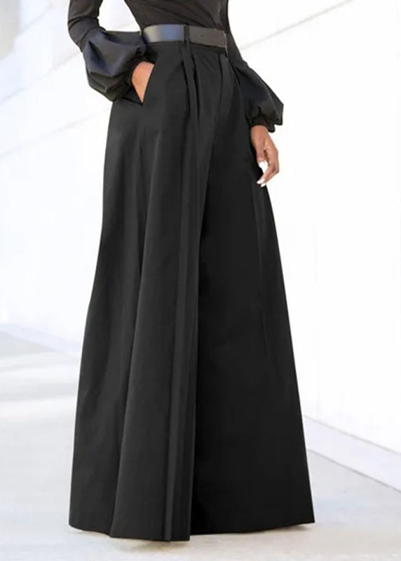 Leg Boutique Grey Waist High Pockets Pants Spring Wide