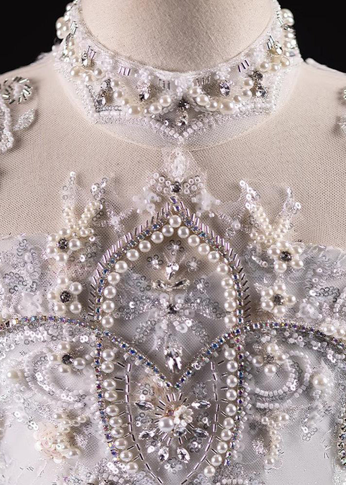 Tulle Boutique Kids Light Nail Blue Dresses Bead Spring Maxi