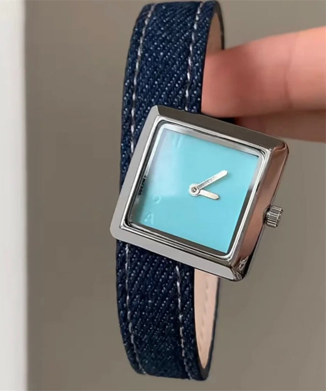 Quartz Boutique Waterproof Denim Watches Movement Fabric Red