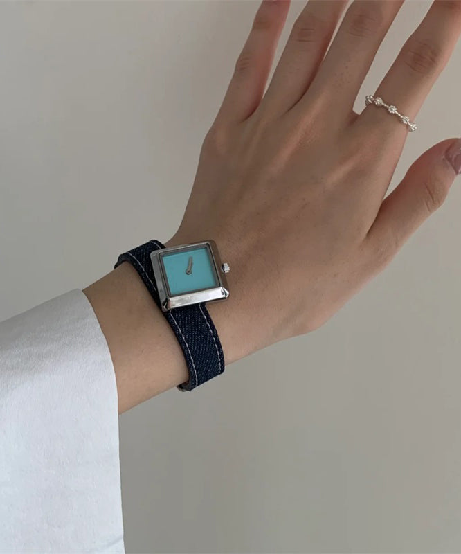 Quartz Boutique Waterproof Denim Watches Movement Fabric Red