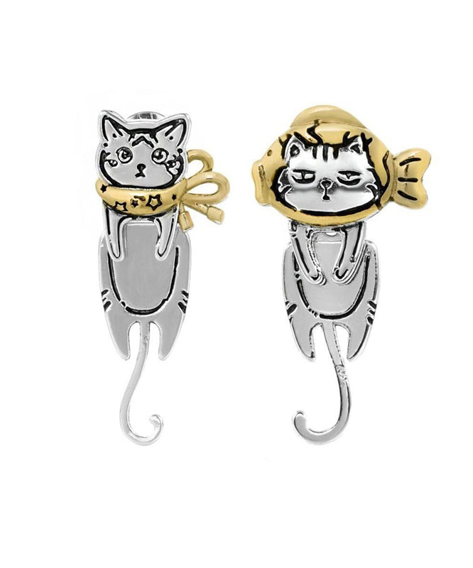 Cats Boutique Little Copper Silk Drop Overgild Earrings