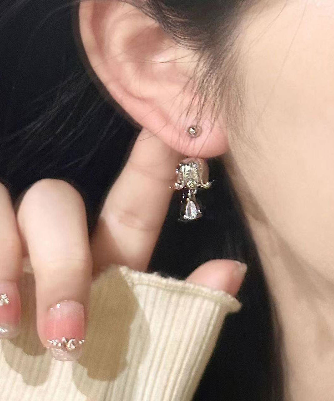 Stud Valley Earrings Lily The Of Silk Zircon Boutique Copper