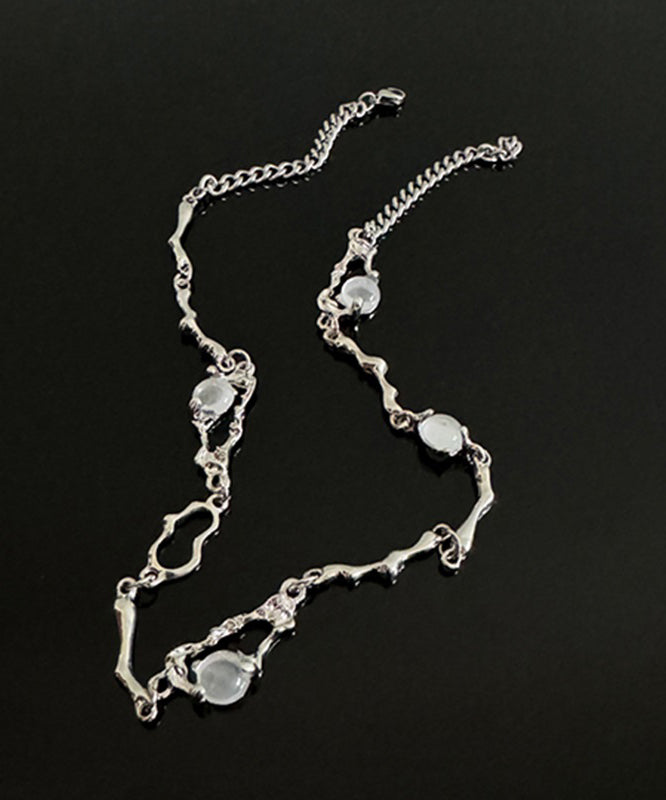 Cat Silk Boutique Pendant Steel Stainless Asymmetrical Stone Eye