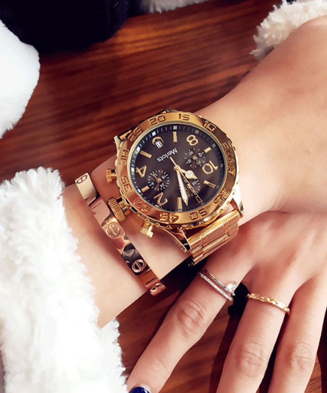 Steel Watches Boutique White Machinery Movement Stainless Quartz