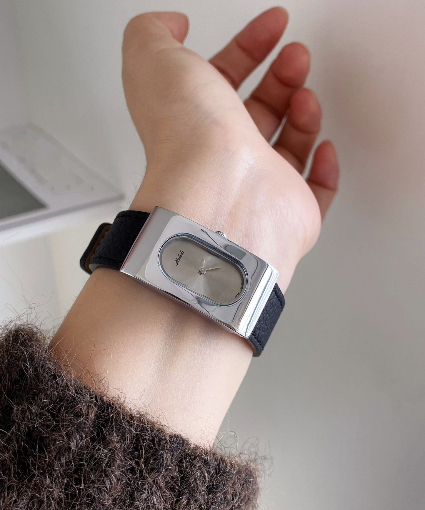 Quartz Watches Leather Movement Silk Brief Rectangular