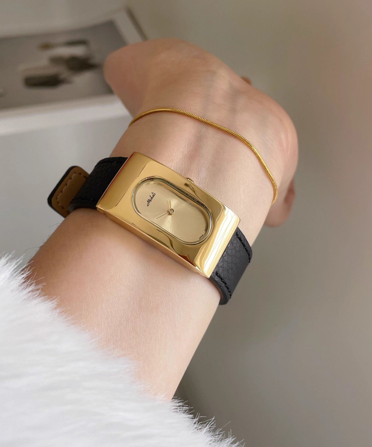 Quartz Watches Leather Movement Silk Brief Rectangular