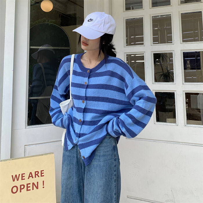 Candy Striped Cardigan