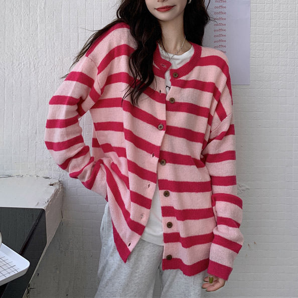 Candy Striped Cardigan