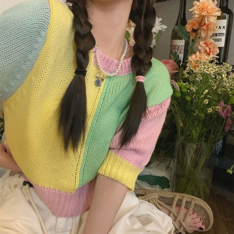 Sweet Candy Knit Top