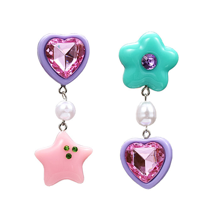 Candy Heart Drop Earrings