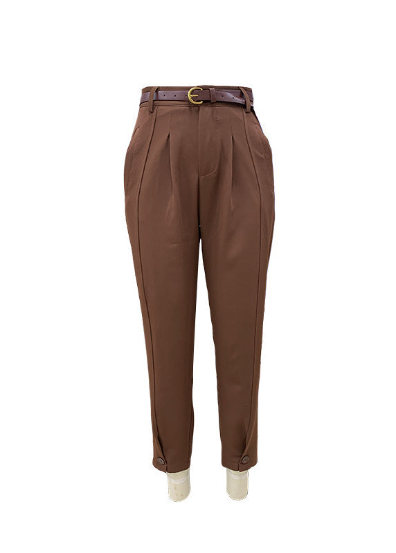 Pants Green Army Harem High Fall Waist Casual Cotton