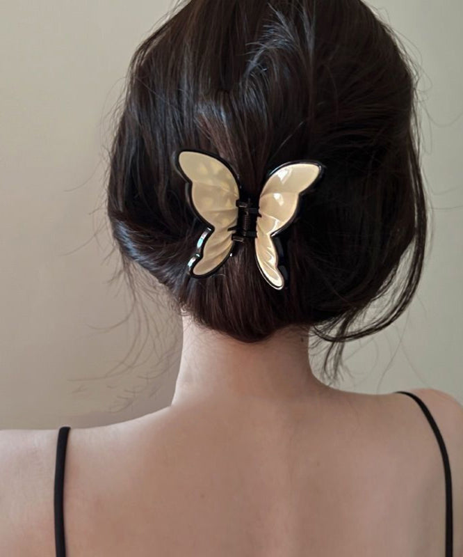 Hairpin Casual Acrylic Alloy Beige