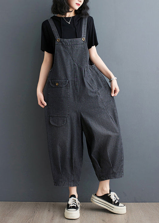Oversized Blue Jumpsuits Summer Casual Denim