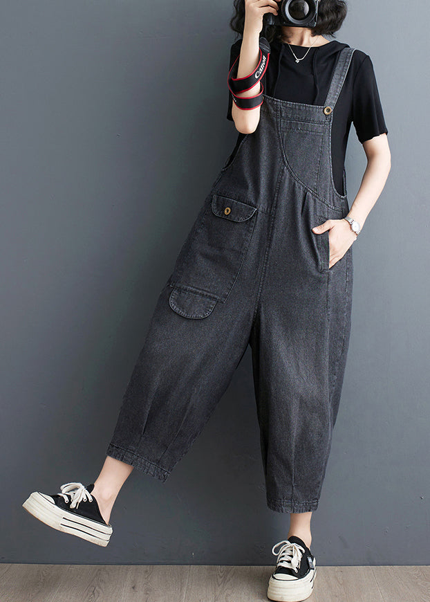 Oversized Blue Jumpsuits Summer Casual Denim