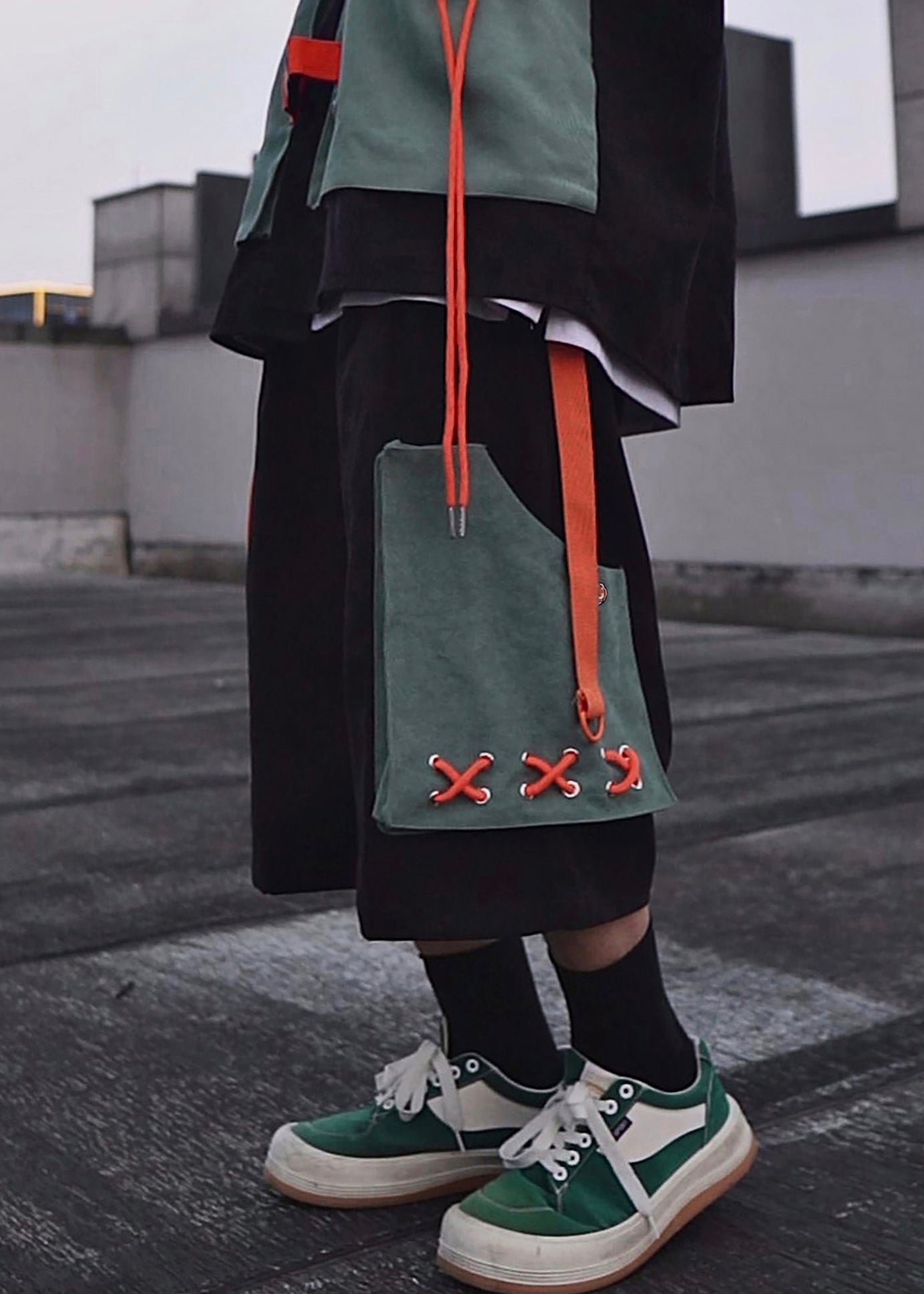 Oversized Pockets Casual Khaki Summer Mens Cotton Shorts