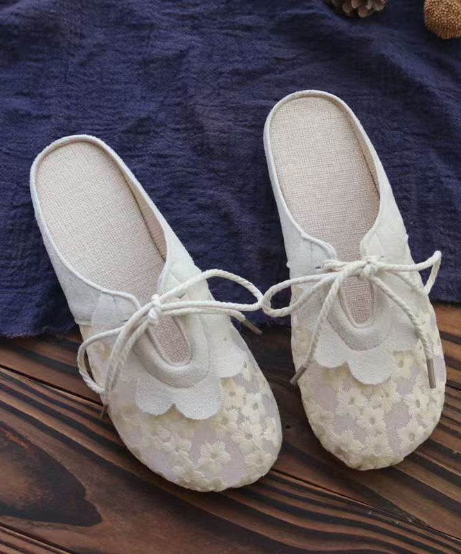 Sandals Casual Up Mesh Lace Grey Slide Breathable Splicing