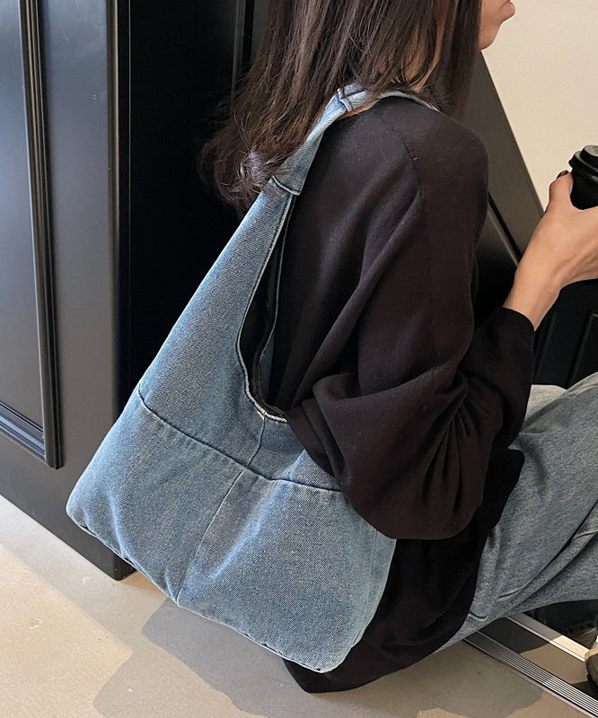 Large Bag Shoulder Versatile Denim Capacity Casual