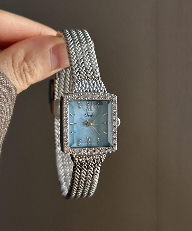 Watches Chic Stainless Waterproof Chain Baby Steel Blue