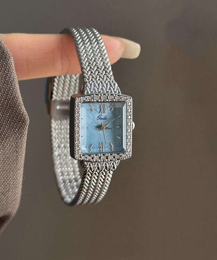 Watches Chic Stainless Waterproof Chain Baby Steel Blue
