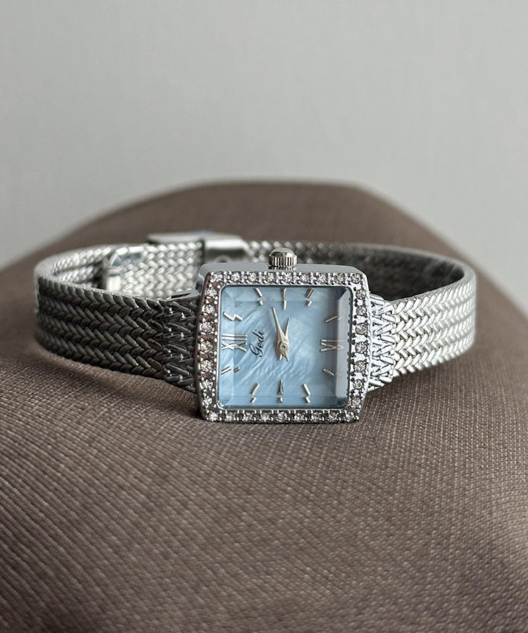Watches Chic Stainless Waterproof Chain Baby Steel Blue