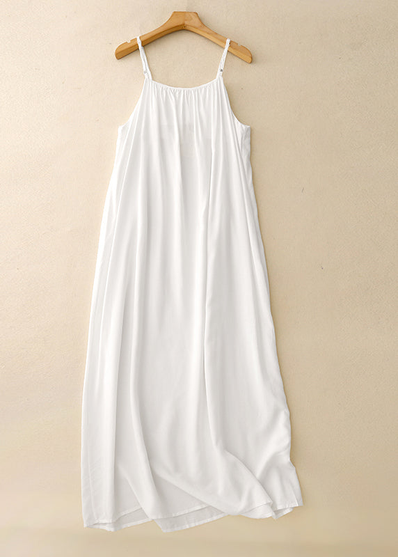 Summer Strap Spaghetti Black Dress Chic Chiffon Oversized