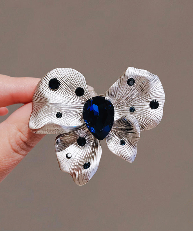 Chic Alloy Blue Butterfly Hairpin Crystal