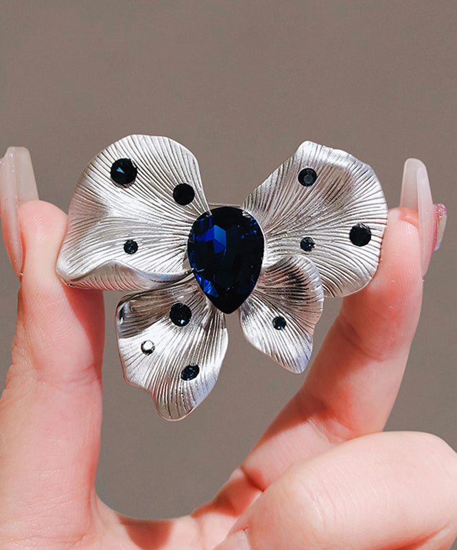 Chic Alloy Blue Butterfly Hairpin Crystal