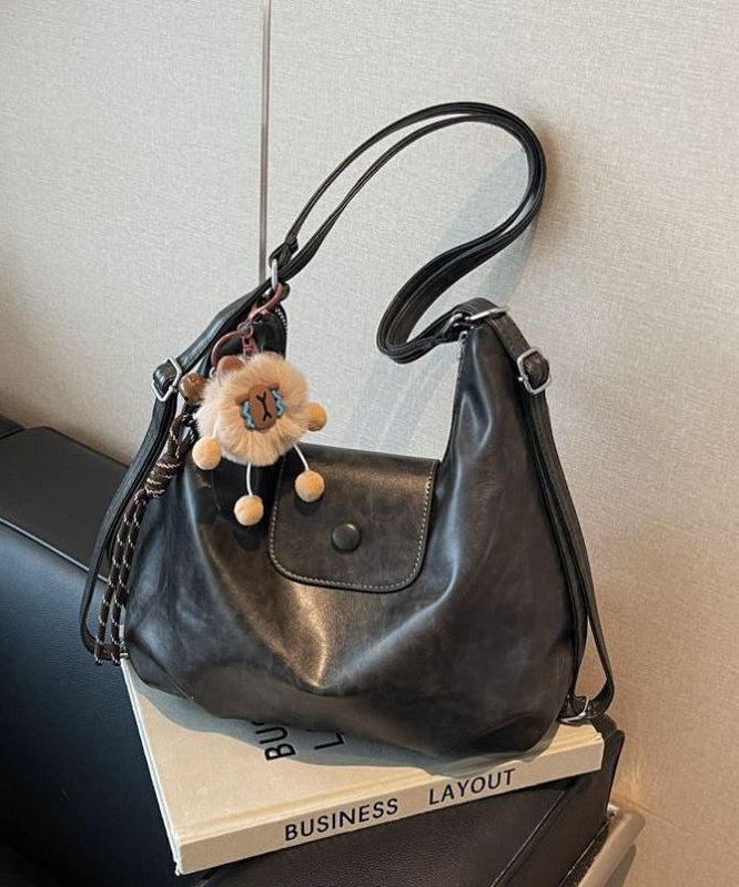 Chic Coffee Large Capacity Faux Leather Satchel Bag Handbag YR023