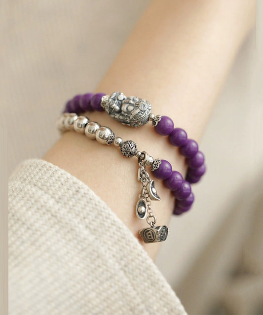 Charm Silver Thriving Business Beading Sterling Colorblock Chic