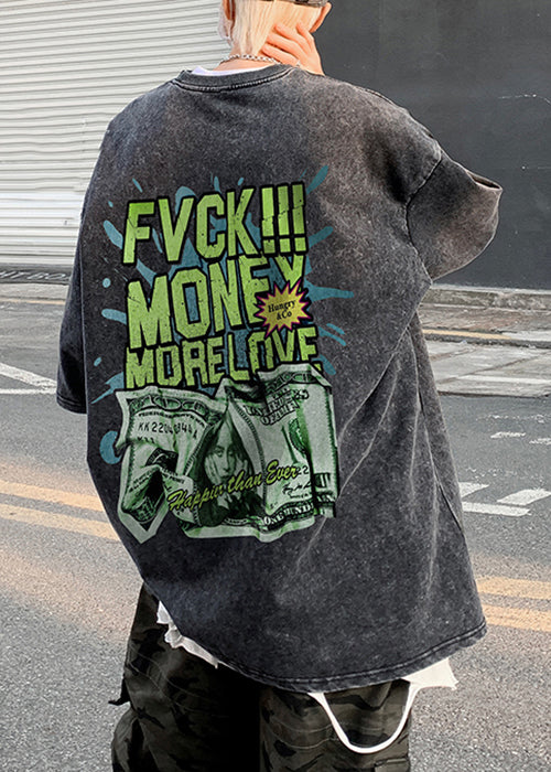 Shirts Sleeve Green T Print Half Best Chic Men Cotton Letter