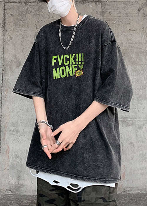 Shirts Sleeve Green T Print Half Best Chic Men Cotton Letter