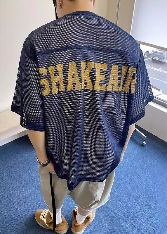 Summer Out Tees Hollow Chic Tulle Khaki Oversized Graphic Mens