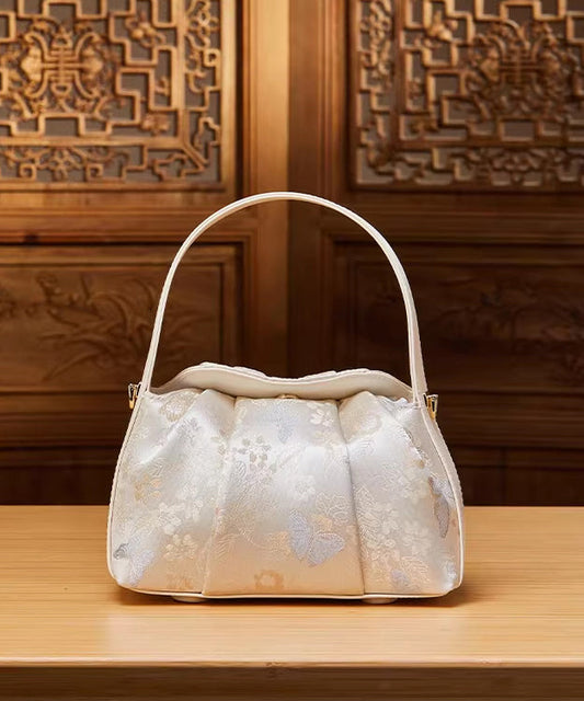 Beige Jacquard Bag Style Chinese Versatile Tote