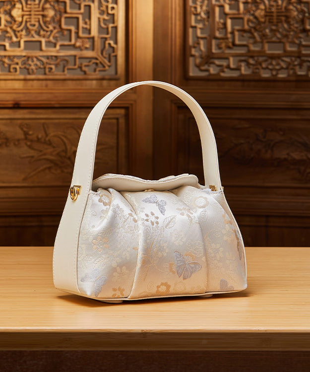Beige Jacquard Bag Style Chinese Versatile Tote