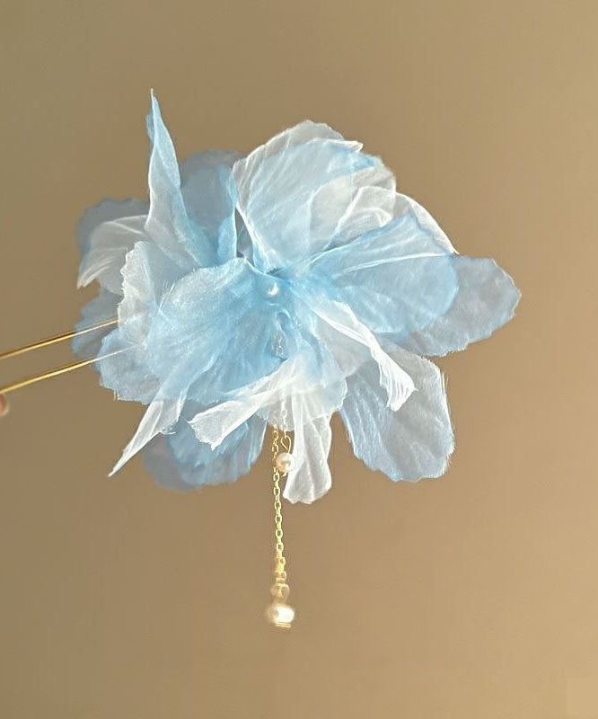 Chiffon Alloy Hairpin Style Champagne Pearl Tassel Chinese