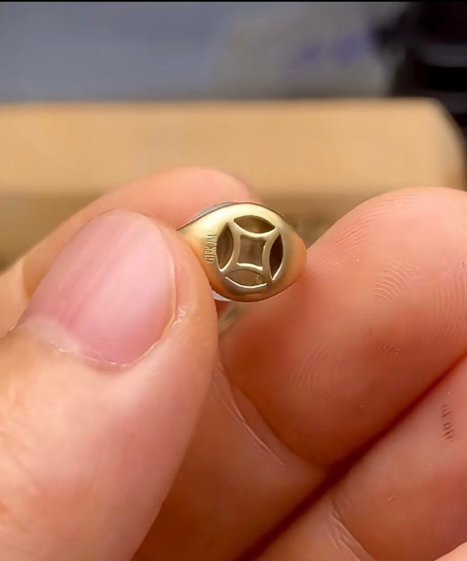 Gold Water Silver Sterling Style Chinese Bottle Jade Overgild