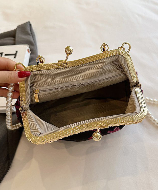 Bag Zircon Chinese Tote Print Green Tassel Style