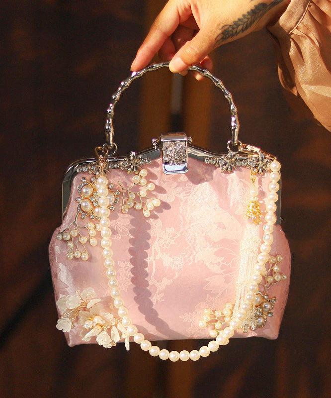 Zircon Bag Tote Bead Style Pink Nail Chinese