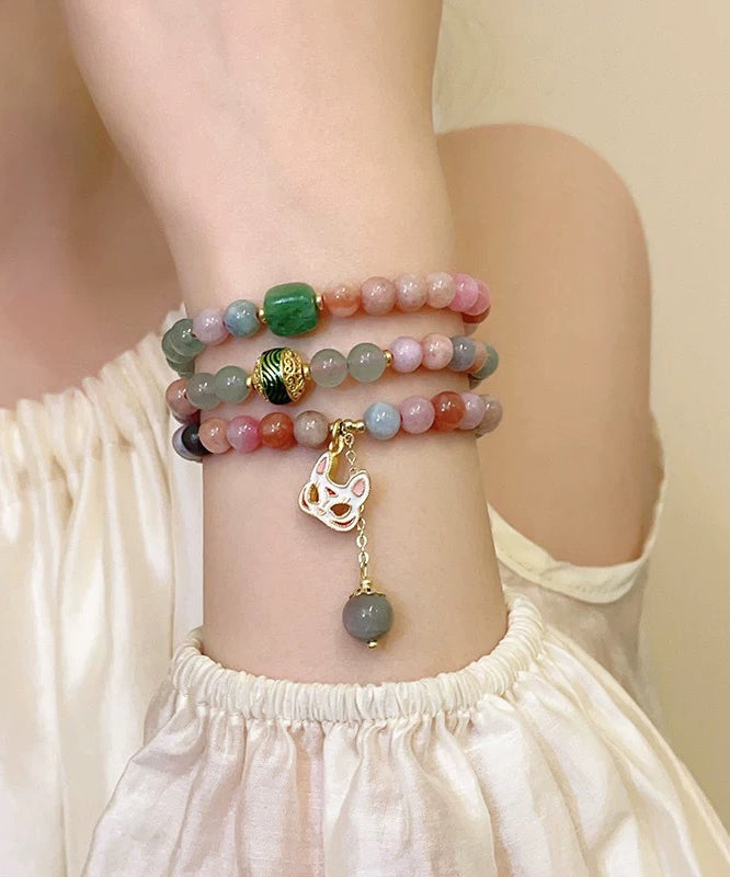 Beading Rainbow Sterling Style Layered Chinese Silver Overgild