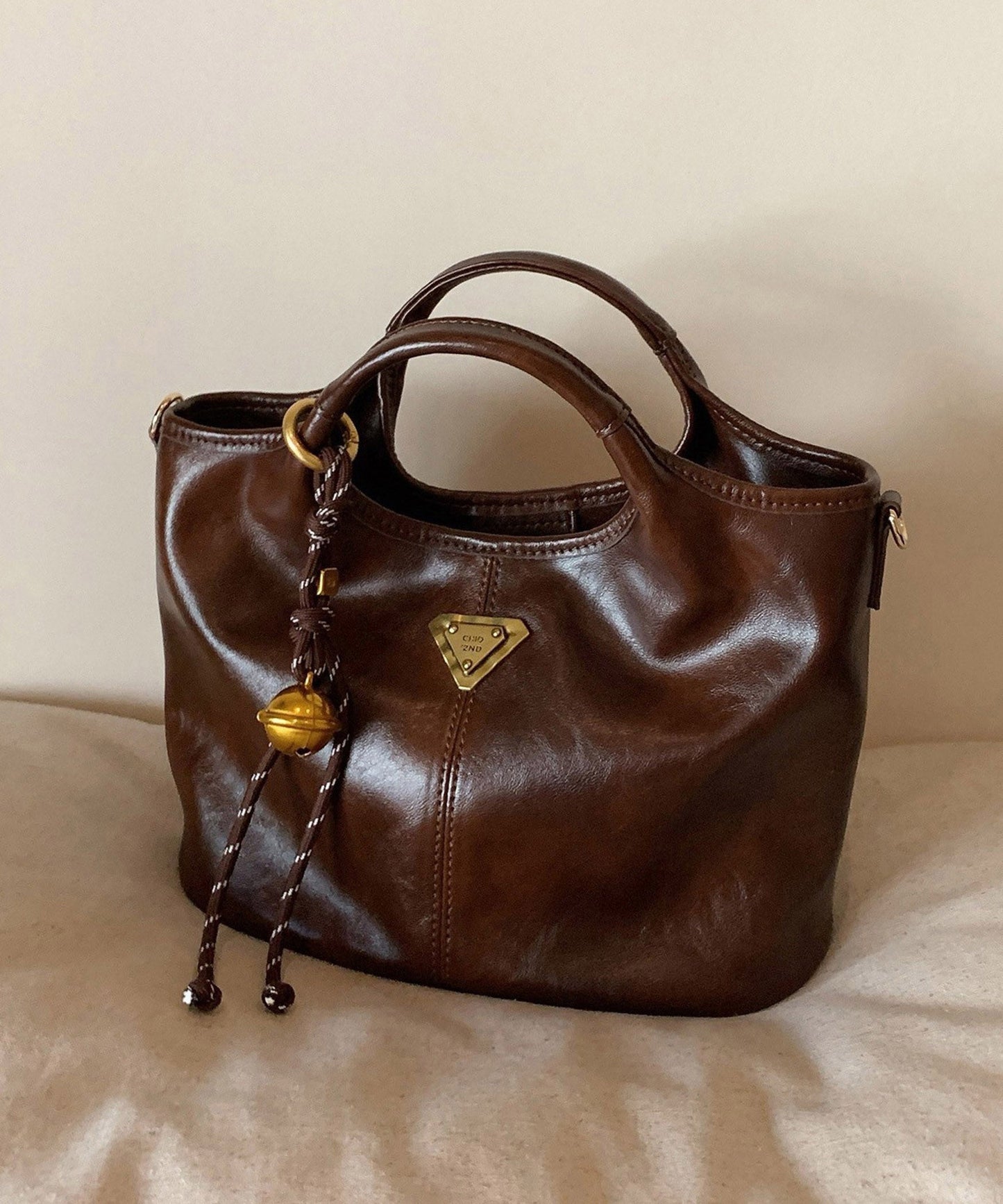 Leather Classy Durable Tote Faux Solid Colorblock Handbag