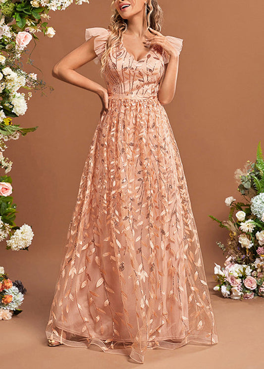 Tulle Patchwork High Ruffled Dresses Waist Summer Classy Maxi