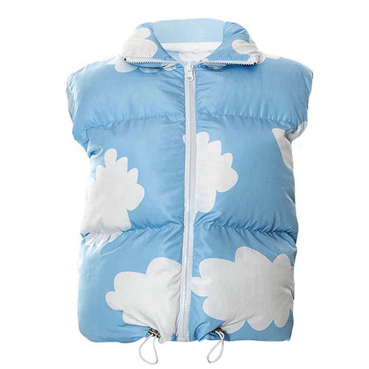 Blue Sky Cloud Puffer Vest