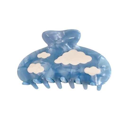 Blue Cloudy Skies Hair Claw