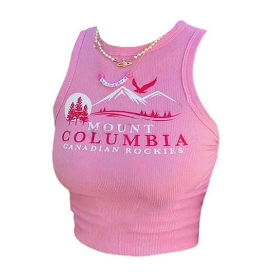 Pink Landscape Tank Top