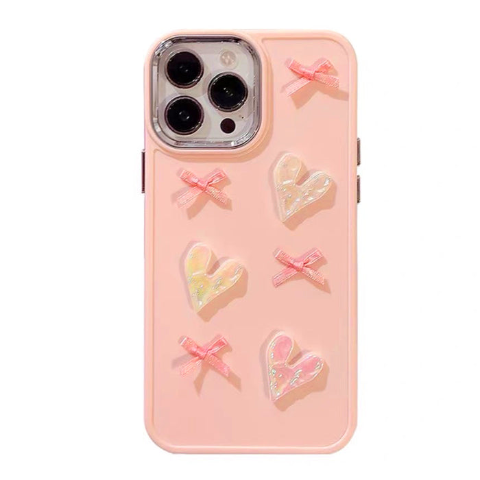 Pink Heart Bow Phone Case