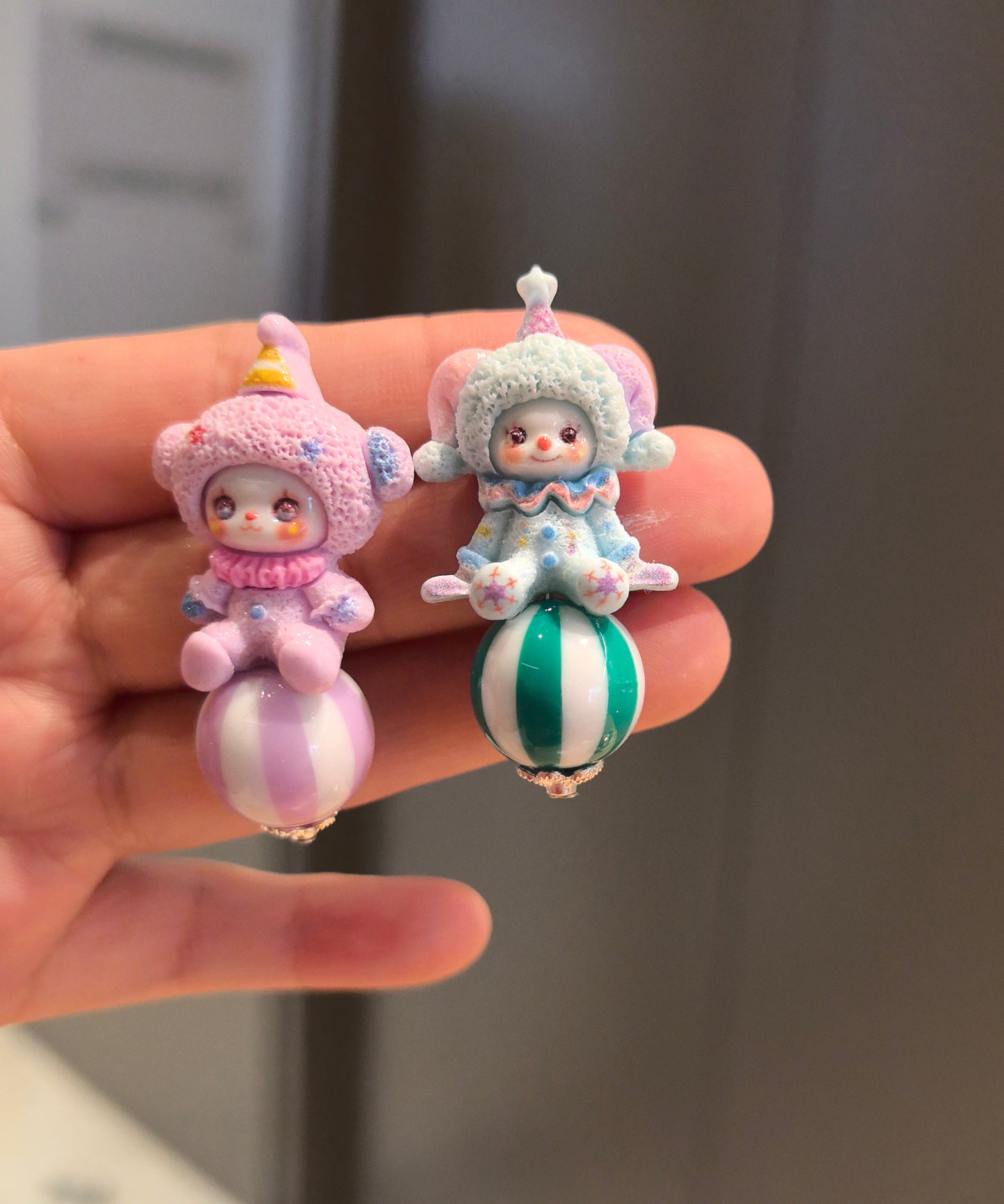 Stud Cartoon Cute Alloy Asymmetrical Earrings Doll